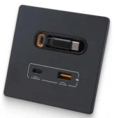 РозеткаDori, кабельType-C+USB A+C,черный 53297 - КОЛОРЛОН ВТД Новосибирск