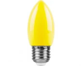 ***25927 LB-376 (1W) 230V E27 желтый свеча для белт лайта - КОЛОРЛОН ВТД Новосибирск