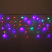 Гирлянда для улицы БАХРОМА ш5м* в40/60см 180 ламп LED, прозр. пров, 8 реж, Мультицвет (возможность с - КОЛОРЛОН ВТД Новосибирск