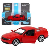 JB1251254 ТМ "Автопанорама" Машинка метал 1:43 Ford Mustang GT, красный, откр. двери, инерция, в/к 1 - КОЛОРЛОН ВТД Новосибирск