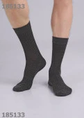 CLEVER К3402Л Носки мужские (Fashion база июль24), 25, Меланж т.серый - КОЛОРЛОН ВТД Новосибирск