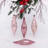 Набор украшений SHINE "Shining icicles" 14,5х4 см (4 шт.), rose pink/baby pink 201-1937 - КОЛОРЛОН ВТД Новосибирск