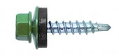 Саморезы 4,8х35 кровельные, сверло, зеленый мох RAL 6005 (1 кг около 210 шт.) - КОЛОРЛОН ВТД Новосибирск