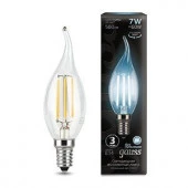 7W Gauss Filament Свеча на ветру 7W 580lm 4100К Е14 LED - КОЛОРЛОН ВТД Новосибирск