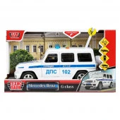 388525 Машина пластик свет-звук MERCEDES-BENZ G-CLASS ПОЛИЦИЯ 22 см, дв, баг, кор. Технопарк - КОЛОРЛОН ВТД Новосибирск