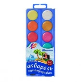 Краски 12цв. ЛУЧ "Акварель" 16с1105-08 перламутр.,б/к - КОЛОРЛОН ВТД Новосибирск