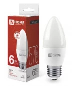 ***6W Лампа LED-СВЕЧА-VC 6Вт 230В Е27 4000К 570Лм IN HOME - КОЛОРЛОН ВТД Новосибирск