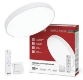 Светильник SCANDY SIMPLE-95RCW 95Вт 230В 3000-6500K 7600Лм 400x50мм ДУ белый IN HOME - КОЛОРЛОН ВТД Новосибирск