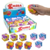 Т22992 1toy Жмяка игральный кубик 5,5х5,5 см, 3 вида в асс., 12 шт. в д/б - КОЛОРЛОН ВТД Новосибирск