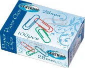 Скрепки 28мм 100шт,цв. CENTRUM 80133 - КОЛОРЛОН ВТД Новосибирск