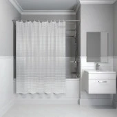 Штора для ванной комнаты, 200*180 см, EVA, Stereo Square, IDDIS, 500E18Si11 - КОЛОРЛОН ВТД Новосибирск