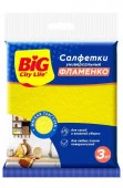 BIG City Салфетки вискозные Фламенко 3 шт - КОЛОРЛОН ВТД Новосибирск