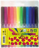 FI12C_EpP 2488  Фломастеры "BG" Quality 12 цв,"Sweet berry" в блистере,европод.(а) - КОЛОРЛОН ВТД Новосибирск