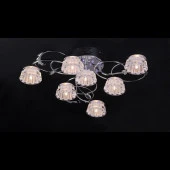NK 10296/7C CHROME Люстра галоген, 7 x G4, хром, светодиоды, ПДУ, 2 режима * - КОЛОРЛОН ВТД Новосибирск