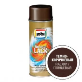 JOBI Эмаль аэрозольная глянцевая т-коричневая RAL 8017 (520мл / 270гр; 12шт) - КОЛОРЛОН ВТД Новосибирск