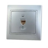 701-1010-139 Mira Розетка ПК Cat5e метал серый - КОЛОРЛОН ВТД Новосибирск