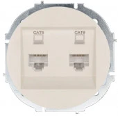 743-9088-142 OSEN Розетка ПК+ПК Cat 6 слоновая кость - КОЛОРЛОН ВТД Новосибирск