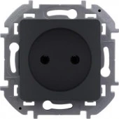 Legrand INSPIRIA Антрацит Розетка б/з 673713 - КОЛОРЛОН ВТД Новосибирск