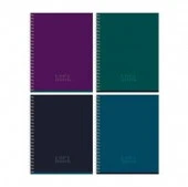 Тетрадь 80л., А5, клетка на гребне BG "Monocolor. Dark"  Т5гр80 11107 - КОЛОРЛОН ВТД Новосибирск