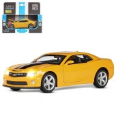 JB1251155ТМ"Автопанорама"Машинкаметалл1:32ChevroletCamaroSS,желт,свет,звук,откр.дв,капот,багаж.,инер - КОЛОРЛОН ВТД Новосибирск