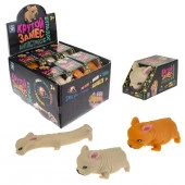 Т22447 1toy Крутой замес, Супер Бульдог, тянущийся, цветная коробка, 8,5см, 2 цвета, 12 шт в д/б - КОЛОРЛОН ВТД Новосибирск