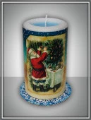 5435 свеча-сюрприз "новогодние сюжеты" арома апельсин  /1/ - КОЛОРЛОН ВТД Новосибирск