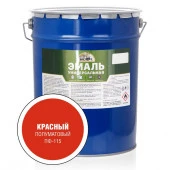 ЭКСПЕРТ Эмаль универсальная алкидная полуматовая Красная (25кг) - КОЛОРЛОН ВТД Новосибирск