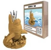20081 QBRIX Картонный 3D конструктор Акула органайзер - КОЛОРЛОН ВТД Новосибирск