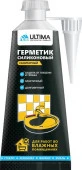 Ultima, герметик в блистере силиконовый санитарный бесцветный, 80мл (1к.-12шт.) - КОЛОРЛОН ВТД Новосибирск
