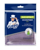 TURBOMAG Салфетка для уборки DUOEFFECT 2in1 микрофибра 340г/м2, 30*30 см, 1 шт.  53008 - КОЛОРЛОН ВТД Новосибирск