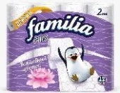 Familia Plus Волшебный цветок (12шт) 2 слоя Туалетная бумага - КОЛОРЛОН ВТД Новосибирск