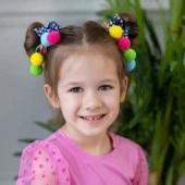 MN202-2-006 Банты на резинке, 2 пары Baby's Yoj - КОЛОРЛОН ВТД Новосибирск