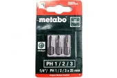 METABO Набор бит phillips PH 1/2/3мм torsion (3шт) - КОЛОРЛОН ВТД Новосибирск