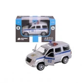 1200064ТМ "Автопанорама" Машинка металлическая "Полиция", 1:50, цвет серебро, инерция, в/к 12*7*5,5 - КОЛОРЛОН ВТД Новосибирск