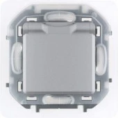 Legrand INSPIRIA Алюминий Розетка с/з (шторки) с крышкой IP44 673742 - КОЛОРЛОН ВТД Новосибирск