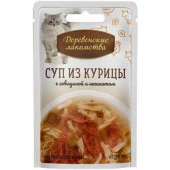 Деревенские лакомства пауч д/кош..суп из курицы с говядиной и шпинатом 35г - КОЛОРЛОН ВТД Новосибирск