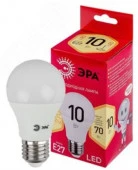 10W ЭРА RED LINE LED A60-10W-827-E27 R E27 / Е27 10 Вт груша теплый белый свет - КОЛОРЛОН ВТД Новосибирск