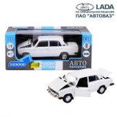 JB1200163ТМ "Автопанорама" Машинка металл., ВАЗ 2106, масштаб 1:22, белый, инерция, откр. двери, кап - КОЛОРЛОН ВТД Новосибирск