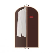Чехол для одежды Hausmann со стенкой из ПВХ и ручками 60*100, коричневый HM-701002CB - КОЛОРЛОН ВТД Новосибирск