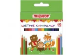 181344 Карандаши цветные ПИФАГОР "МАЛЫШИ-КАРАНДАШИ", 12 цв., укороченные заточенные, 181344 - КОЛОРЛОН ВТД Новосибирск
