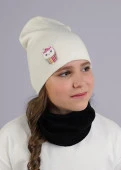 CLEVER 533712ак Шапка детская, 52-54, Молочный - КОЛОРЛОН ВТД Новосибирск