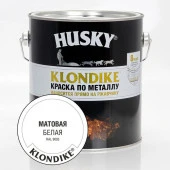 HUSKY-KLONDIKE Краска по металлу матовая белая RAL 9003 (2,5л; 3шт) - КОЛОРЛОН ВТД Новосибирск
