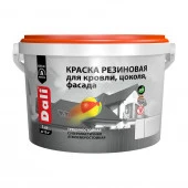 "DALI" краска резиновая для кровли, цоколя, фасада, зеленый мох RAL 6005 - 3 кг - КОЛОРЛОН ВТД Новосибирск