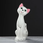 Копилка "Кот Матвей", глазурь, белая, 34 см 4298637 - КОЛОРЛОН ВТД Новосибирск