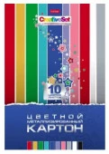 10Кц4мт Набор картона цв.10л А4 10 цв.Метал. -Creative Set- - КОЛОРЛОН ВТД Новосибирск