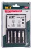 FIT Экстракторы для болтов и шпилек усиленные, HSS сталь, Профи 5 шт. - КОЛОРЛОН ВТД Новосибирск