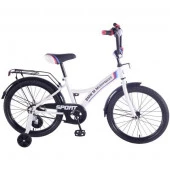283805  Велосипед подростковый 20" BMW gw-тип, багажн., страх.кол., звонок, бел./черн. - КОЛОРЛОН ВТД Новосибирск