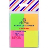 Кл.бумага д/заметок 40*50мм ATTOMEX  50л. 2010200 неон 4цв. - КОЛОРЛОН ВТД Новосибирск
