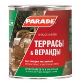 Лак алкидно-уретановый PARADE L25 Террасы & Веранды П/мат 0,75л Россия - КОЛОРЛОН ВТД Новосибирск