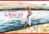 Альбом для рис.40л. АППЛИКА "Девушка" С0220-52 цв.мел.обл. - КОЛОРЛОН ВТД Новосибирск